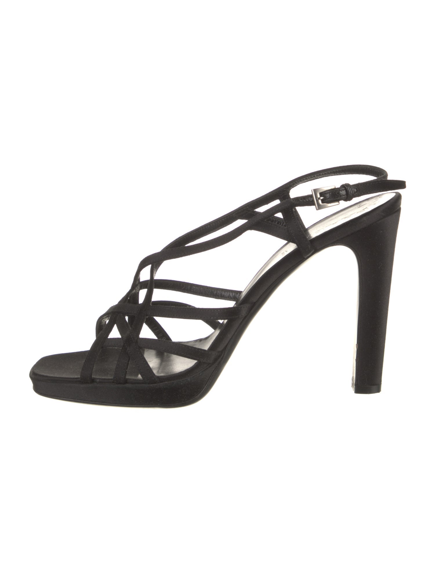 Prada Satin Slingback Sandals